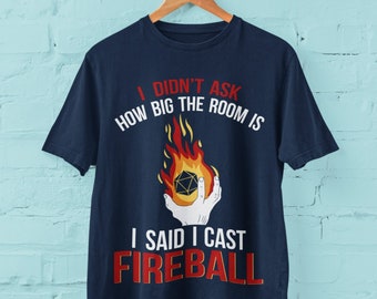 面白いゲーマーTシャツ：ファイアボールを投げる、RPGプレイヤーへの贈り物
