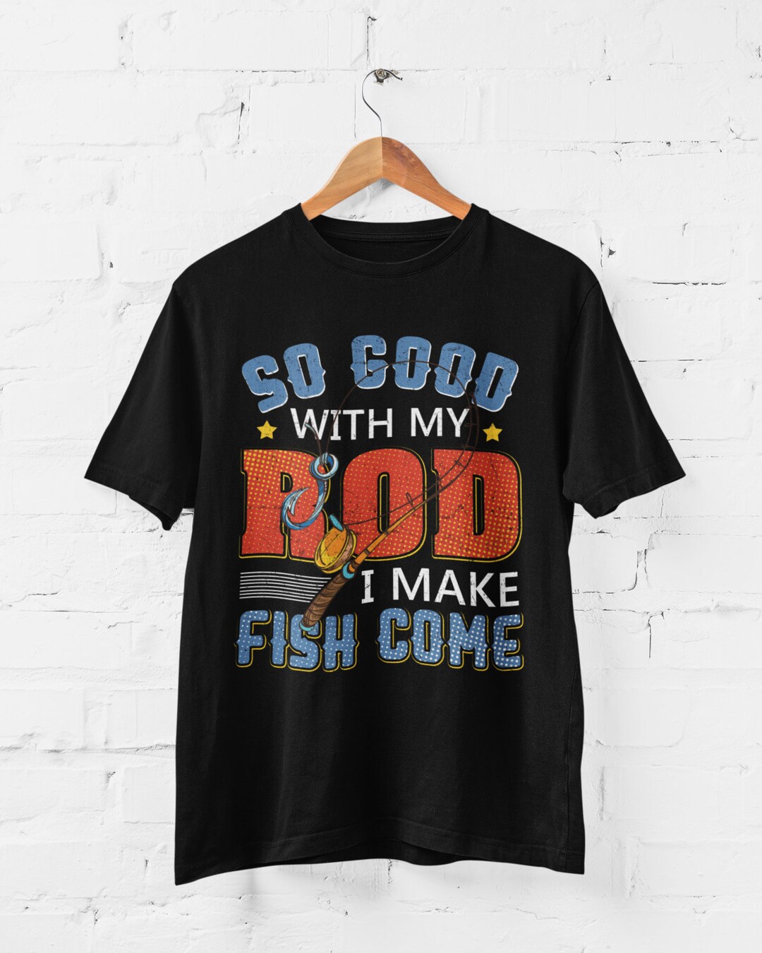 T-shirt Humour Pêche « Good Things Come To Those Who Bait » – Pour Homme, Neuf Avec étiquettes, Marque Galaxy Tees