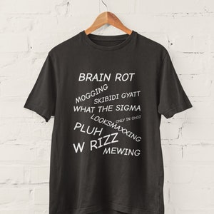 Divertente maglietta Brain Rot Gen Z Gen Alpha, ottima idea regalo per adolescenti e giovani adulti