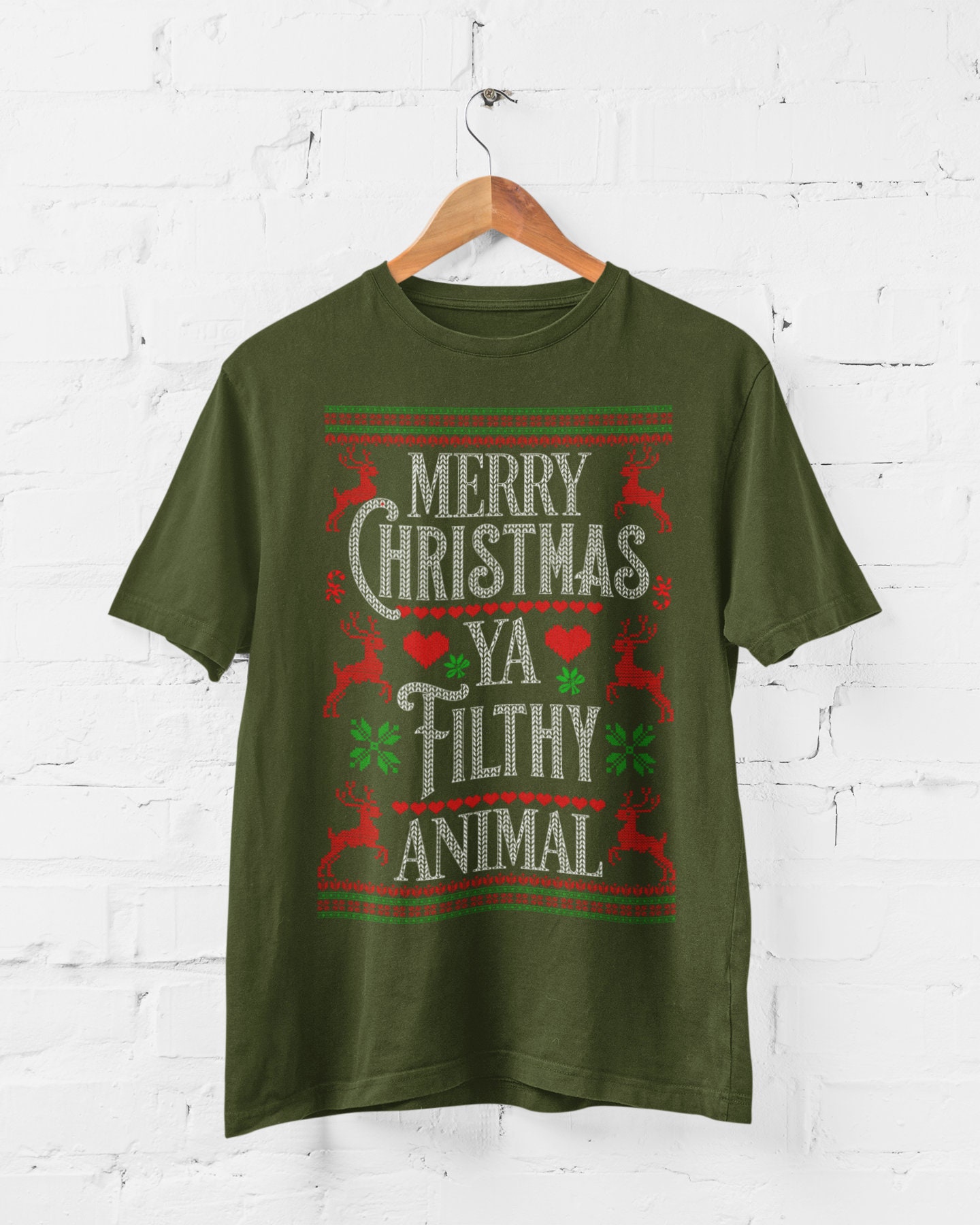 Discover Merry Christmas Ya Filthy Animal Funny Christmas T Shirts