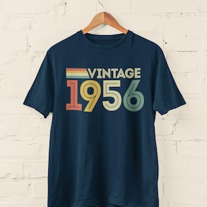 Vintage 1956 Retro 70.Geburtstag T Shirt 2026 Siebziger Geschenkideen BY100