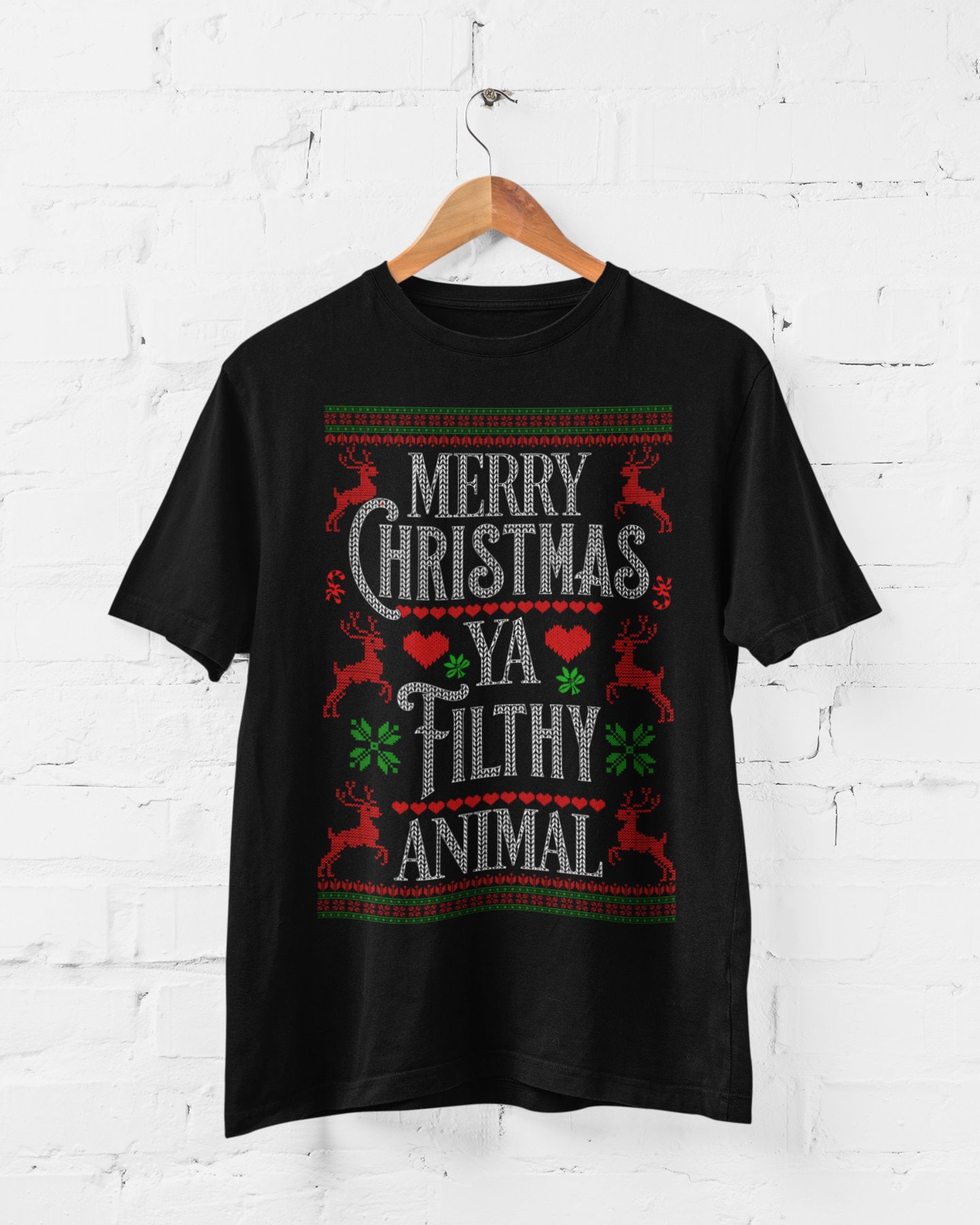 Discover Merry Christmas Ya Filthy Animal Funny Christmas T Shirts