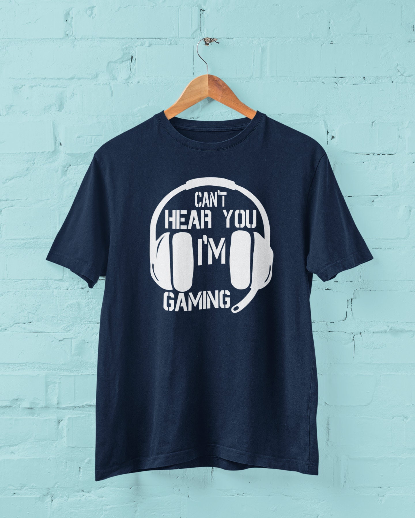 面白いゲーマーTシャツ「聞こえないよ、ゲームしてるから」ゲーマーへのギフトGM2