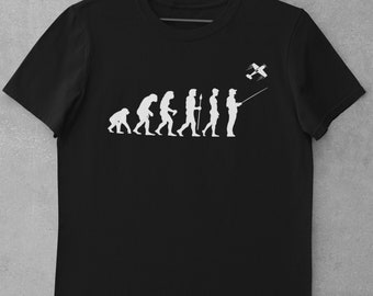Evolution of RC Plane T-Shirt: Darwin Style Radio Control Aeroplane