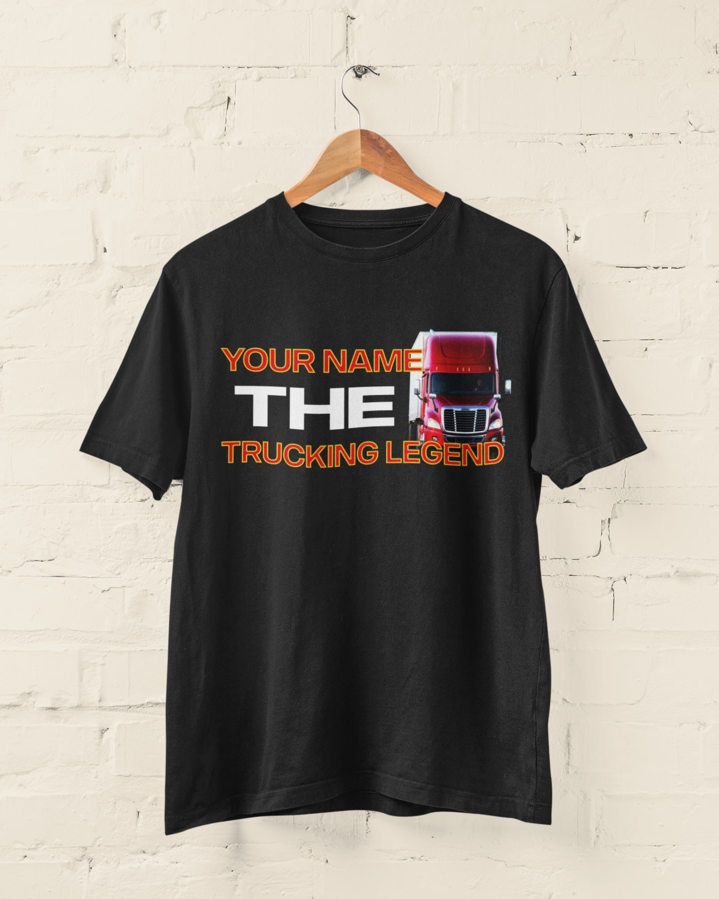 PERSONALISED Truck Driver T Shirt Choose Your Name The Trucking Legend joke gift for lorry hgv driver