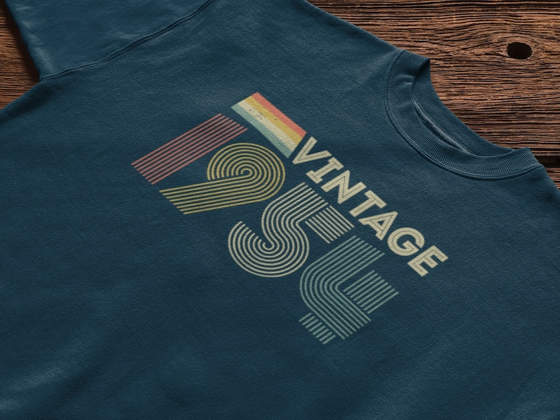 Vintage 1954 Retro 70e verjaardag T-shirt 2024 zeventigste cadeau-ideeën BY100 afbeelding 3