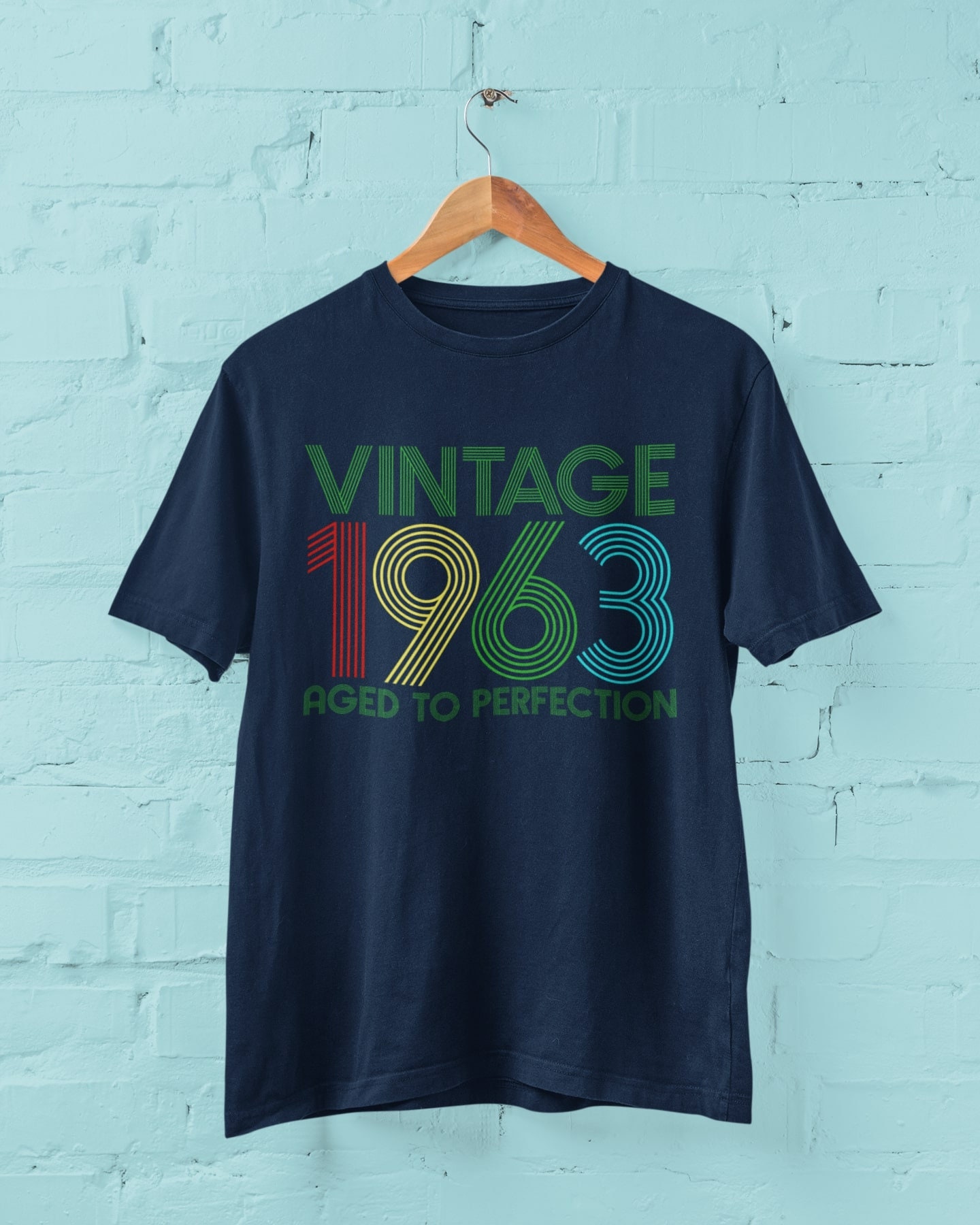 Funny 60Th Birthday T Shirt 2023 Vintage 1963 Aged To Perfection Sizes Small - 6xl By26