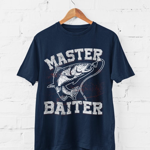 Funny Fishing T-Shirt: Master Baiter Graphic Tee, Fisherman Gift