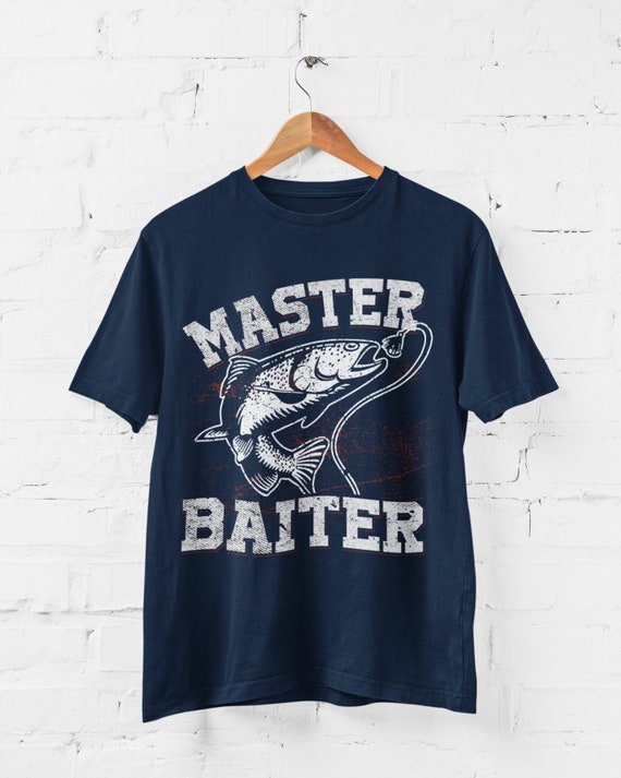 Funny Fishing T-Shirt: Master Baiter Graphic Tee, Fisherman Gift