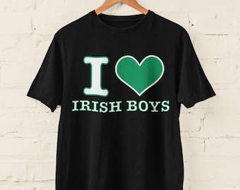 Funny Kids T Shirt I Heart Irish Boys For Boys and Girls ireland eire st patrick paddy love irish