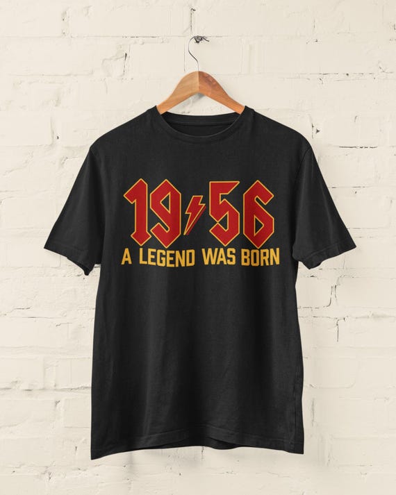 70th Birthday T Shirt for 2026 1956 A Legend Was Born Retro Heavy