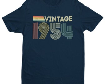 Vintage 1954 Retro 70th Birthday T Shirt 2024 seventieth gift ideas BY100