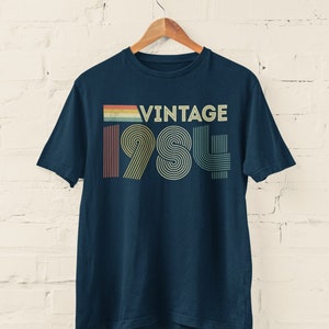 Vintage 1984 Retro 40th Birthday T Shirt 2024 fortieth gift ideas BY103