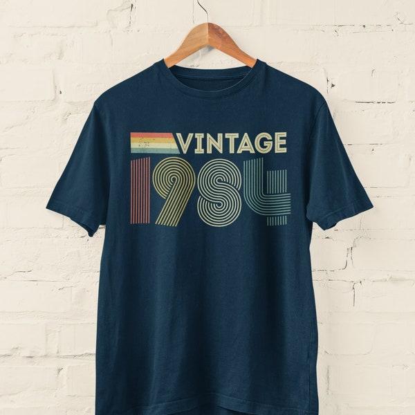 vintage 1984 T-shirt rétro 40e anniversaire 2024 idées cadeau quarantième BY103
