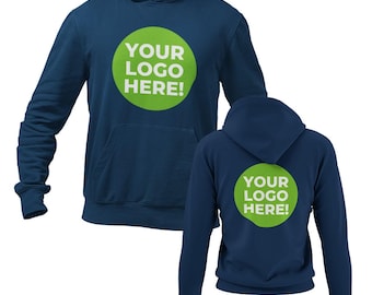 Bluza z kapturem z nadrukiem i logo dwustronnym, rozmiary S-4XL