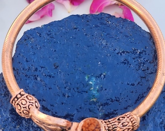 Shiv Trishul Damru Bracelet – Copper Kada/bracelet  – Handmade in Vrindavan , har har mahadev bracelet , shiv kada , trishul kada