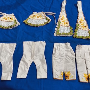 Traditionelles Gottheits-Kleid für Pooja – hingebungsvolles Gaura Nitai Outfit aus Holy Vrindavan von Spiritual Vrindavan Export