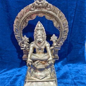 Panch Loha Yog Narsimha Swamy Statue 12 Inch  | 4kg Narsingh Idol | Divine Protection | Spiritual Vrindavan Export