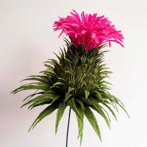 Thistle - crepe paper - handmade in Scotland