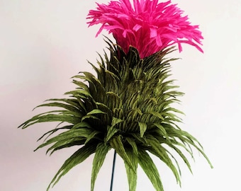 Thistle - crepe paper - handmade in Scotland