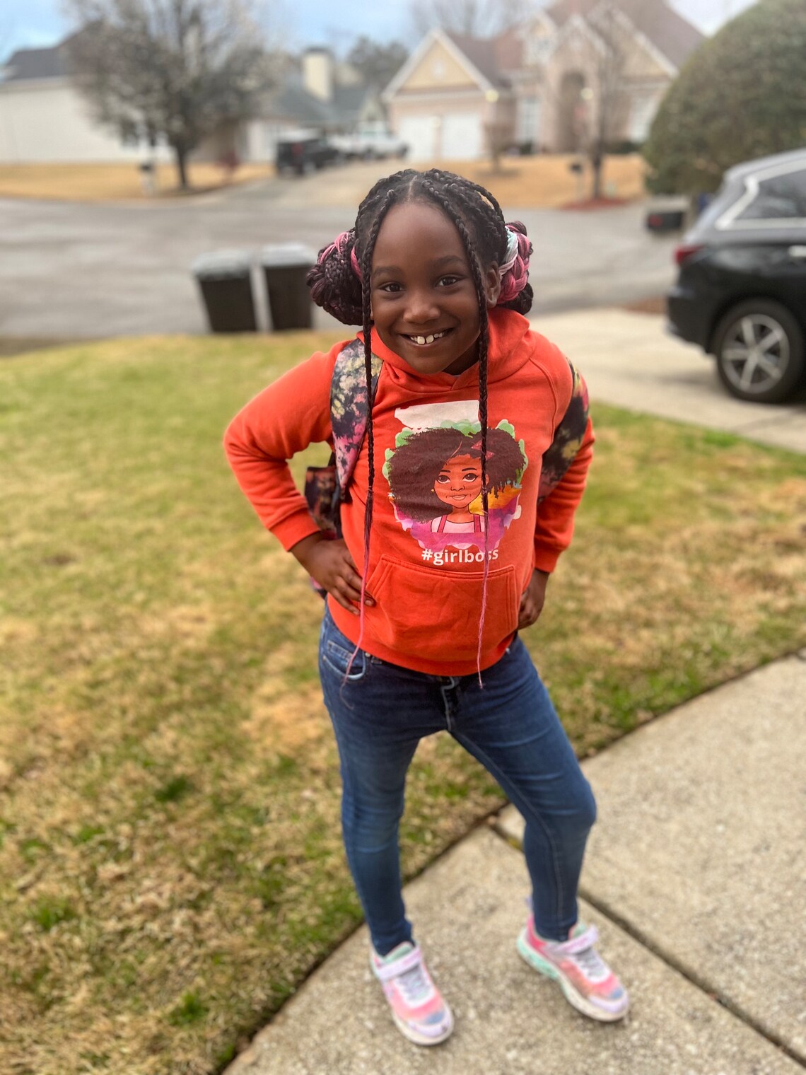 Girl Boss Children's Hoodie, Mini Boss Sweatshirt, Future Leader Shirt, Black Girl Boss