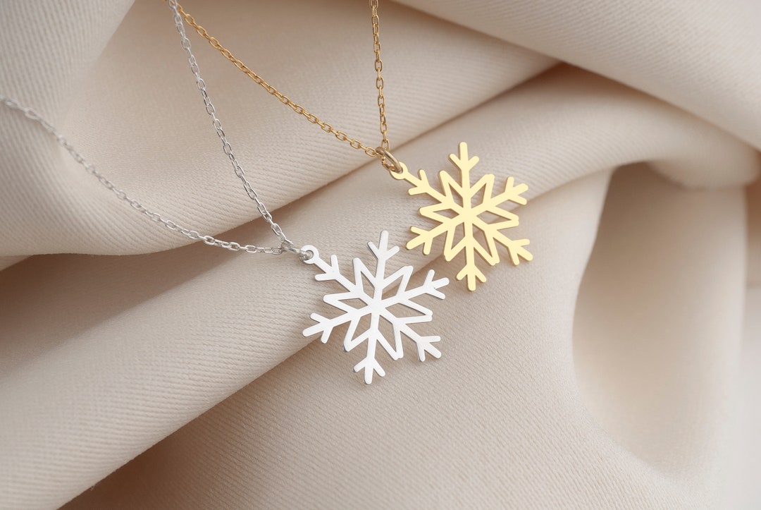 福袋 セール Luna Snowflake Necklace - gold / F（14K Gold Snowflake アクセサリー