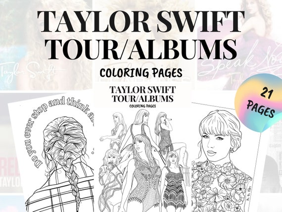 So I got this Taylor Swift coloring book and brought it to work