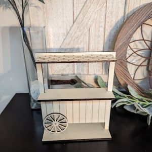 Wood cart, Flower cart, Coffee cart, Ice cream cart, Tier tray decor.