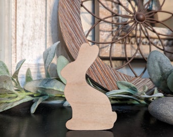 Laser cut Bunny Rabbit, Wood Rabbit, Easter Bunny