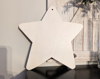 Laser cut star, Wood star, Fourth of July