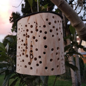 more than nature and art, wooden insect hotel naturally designed, rustic nesting aid insect house handmade, functional, decorative