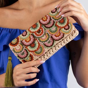 Handmade Clutch Purse – Boho Evening Bag – Unique Artisan Accessory – Custom Fabric Pouch – Perfect Gift for Her