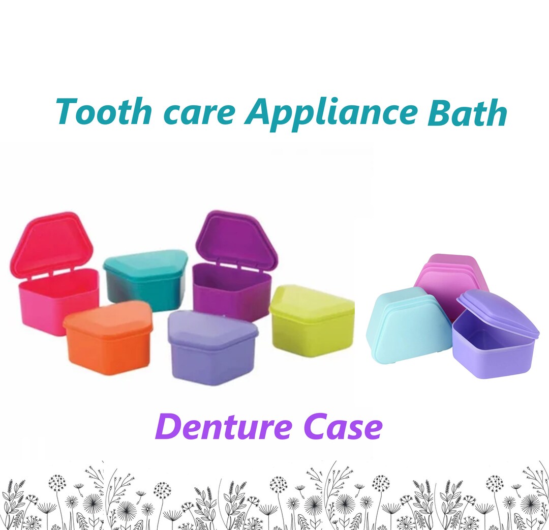 Denture Box Denture Case Denture Bath Retainer Case 3'inch Deep ready for Customization Etsy