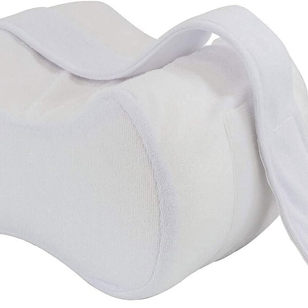 AmeriCan Goods Healthy Knee Support Pillow Memory Foam Orthopedic Knee Separator Pillow for Sleeping and Rest