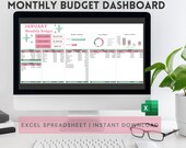 Excel Budget Template | Excel Monthly Budget and Finance Planner | Excel Budget Spreadsheet | Budget by Paycheck