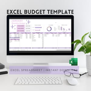 Szablon arkusza kalkulacyjnego budżetu Excel Panel | Miesięczny arkusz kalkulacyjny budżetu Excel | Arkusz budżetu Excel