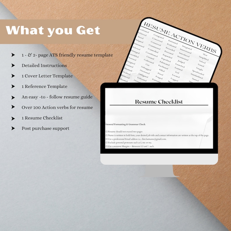 ATS Resume Template CV Template - Il 794xN.4497565783 46fm 