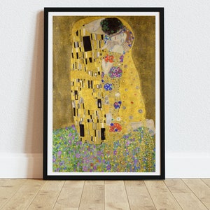 Gustav Klimt's The Kiss (1907–1908), Printable wall decor, Vintage poster, instant download,