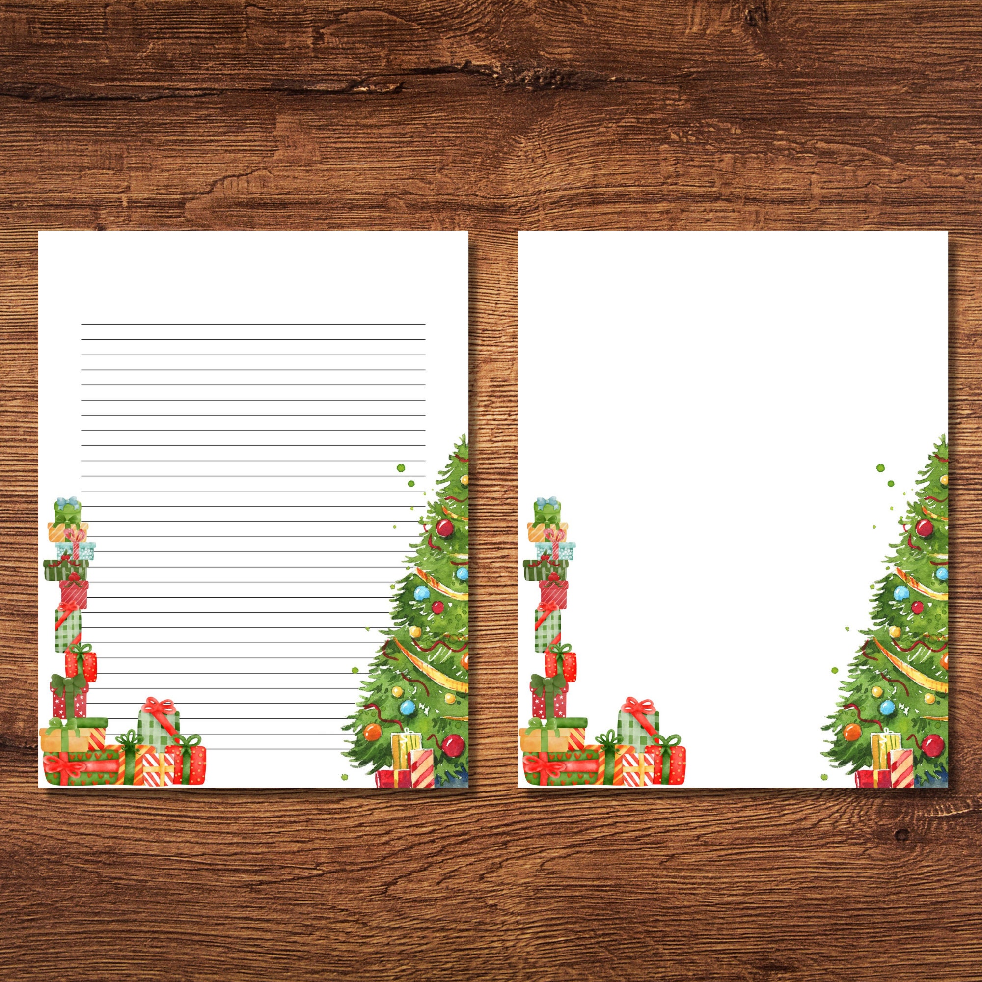 Printable Christmas Stationery, Colorful Stationery, Cute Stationery ...