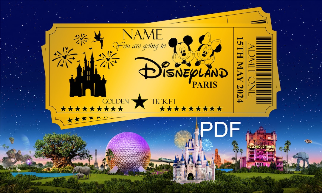 disneyland-paris-golden-gold-effect-digital-editable-download