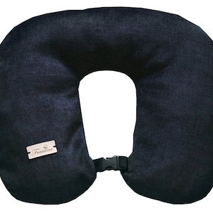 Travel Neck Pillow Cover/ Pillowcase fill with clothes to expand your plane carry on Hand Luggage/perfect gift for traveler/ reisekissen image 3