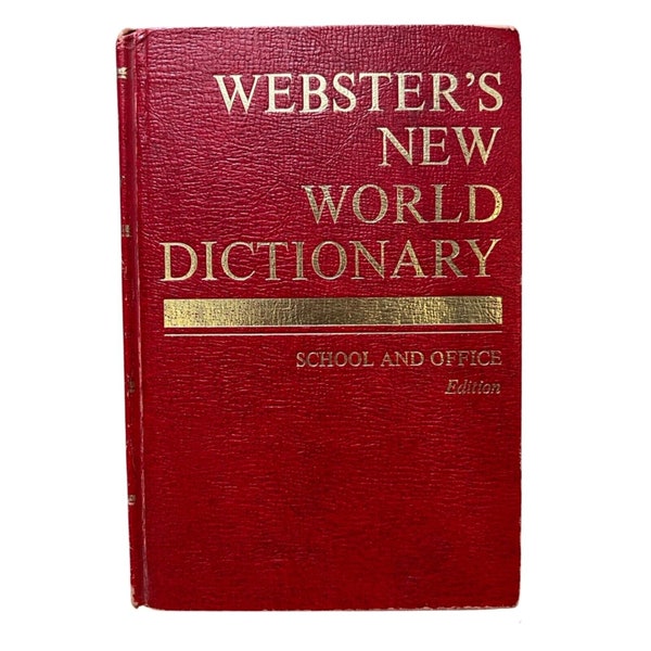 Websters New World Dictionary 1971 School & Office Edition