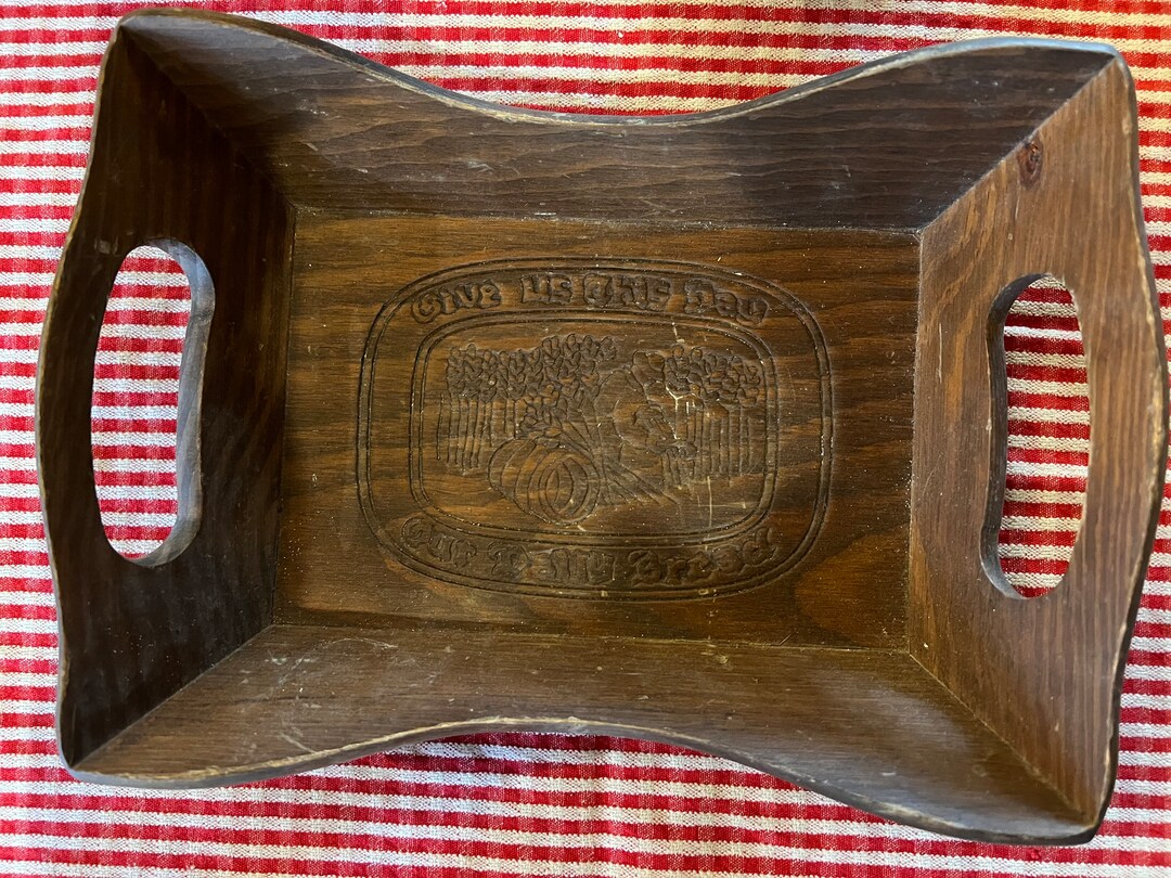 Vintage Bread Basket Give Us This Day Our Daily Bread Etsy