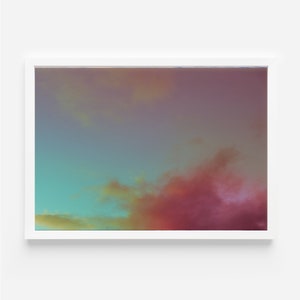 Colourful Clouds and Sky,Art Photo, Romantic, Vibrant,Instant Download, Printable, Digital Art
