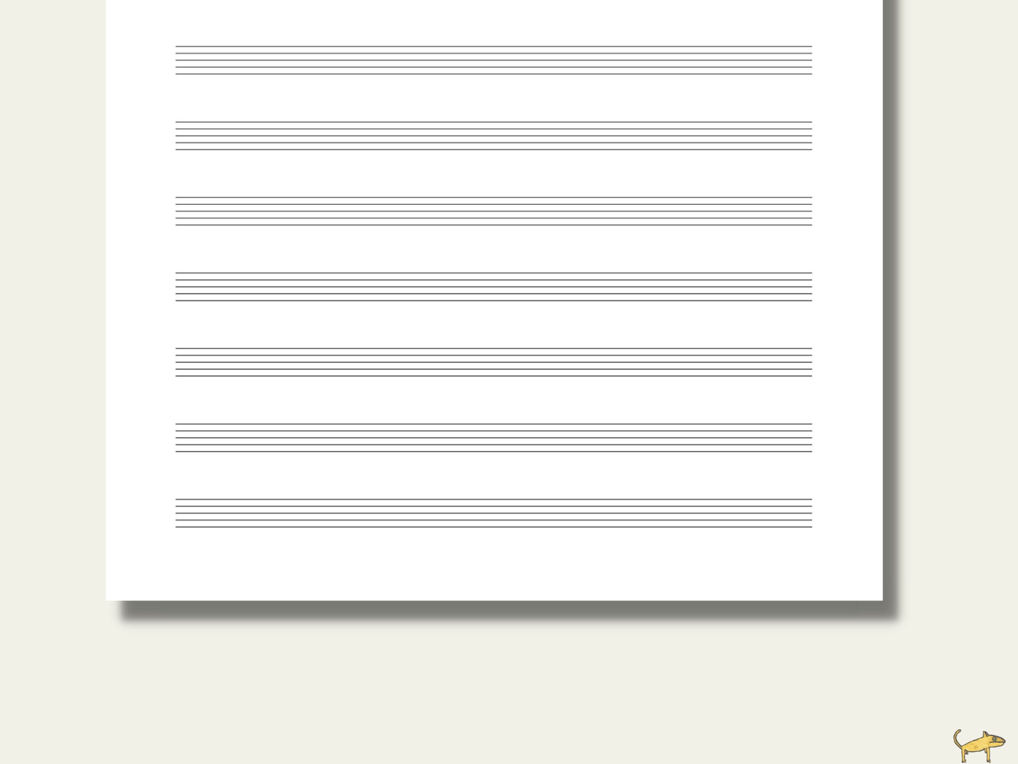12 Stave Blank Music Manuscript Paper PDF PNG Etsy