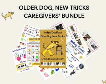 Older Dog New Tricks , Caregivers' Bundle, Alzheimer’s Support, Dementia Activities, Bundle of 5 Activities, Expressive Arts