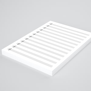 Printable 12 Stave Treble Clef Manuscript, Blank Manuscript, Treble ...