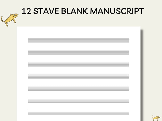 Blank Manuscript Paper