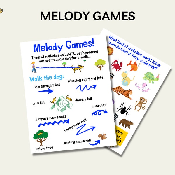 Music Theory Games, Melody Games, Learn Melody, Music Class, Printable, Music Worksheet, Music Worksheet for kids, Creative music sheets