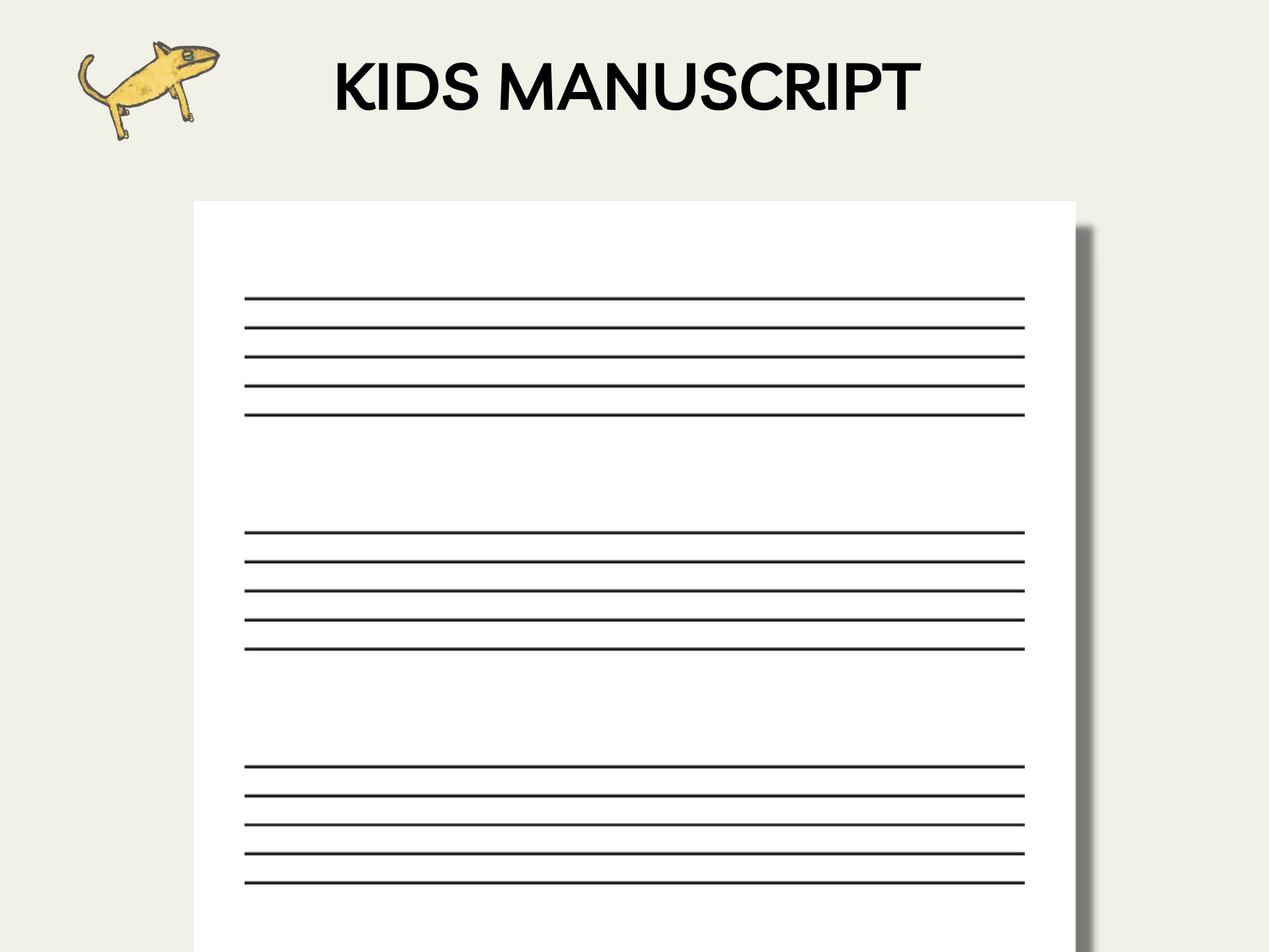 Printable music manuscript kids music paper large staff paper a4